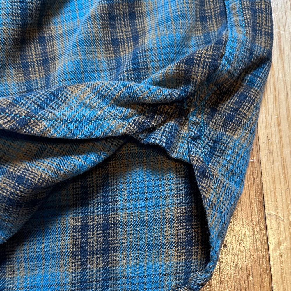 Pendleton Teal/Ocre Burnside Button-Up Flannel Sh… - image 6